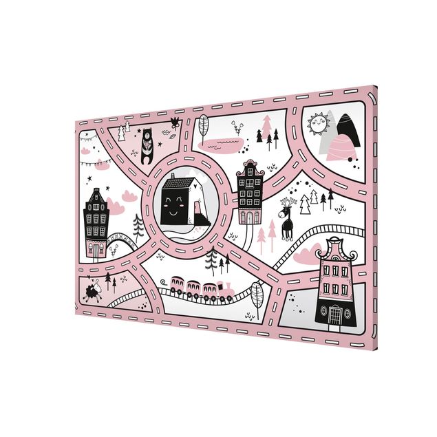 Wanddeko Mädchenzimmer Skandinavien - Die rosane Stadt