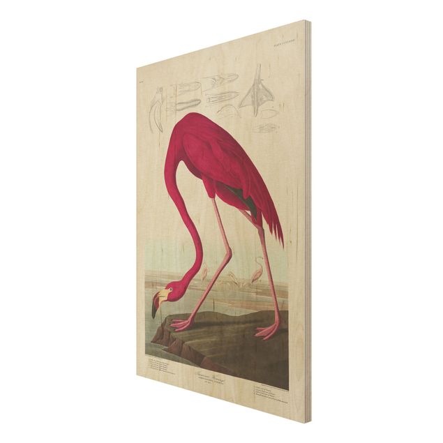 Wanddeko Esszimmer Vintage Lehrtafel Amerikanischer Flamingo