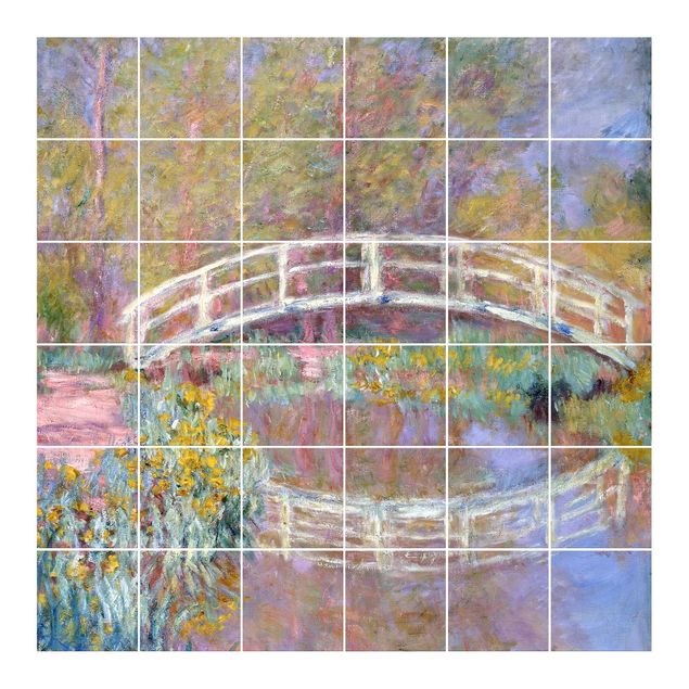 Impressionismus Bilder Claude Monet - Brücke Monets Garten