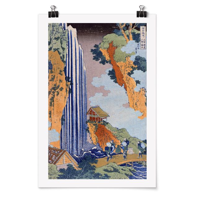 Wanddeko Esszimmer Katsushika Hokusai - Ono Wasserfall
