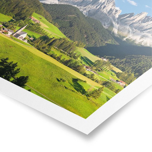 Wanddeko Flur Geislerspitzen in Südtirol