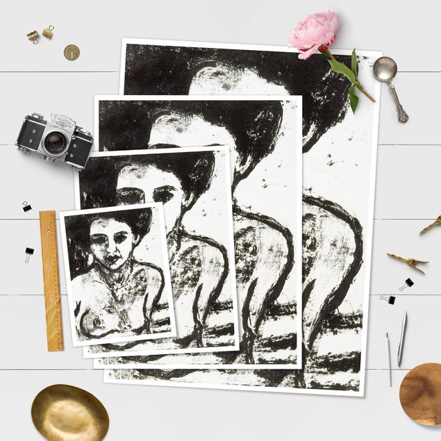 Wanddeko über Bett Ernst Ludwig Kirchner - Artistenkind