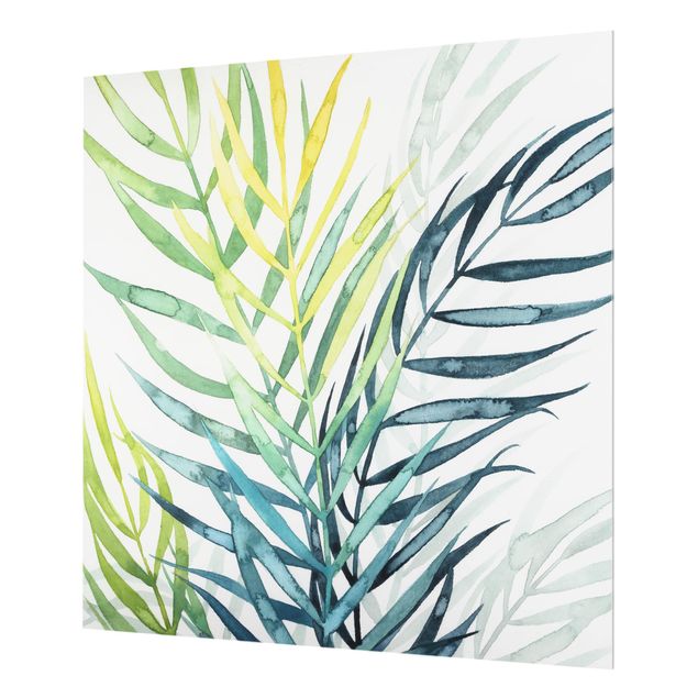 Wanddeko Tropisch Tropisches Blattwerk - Palme