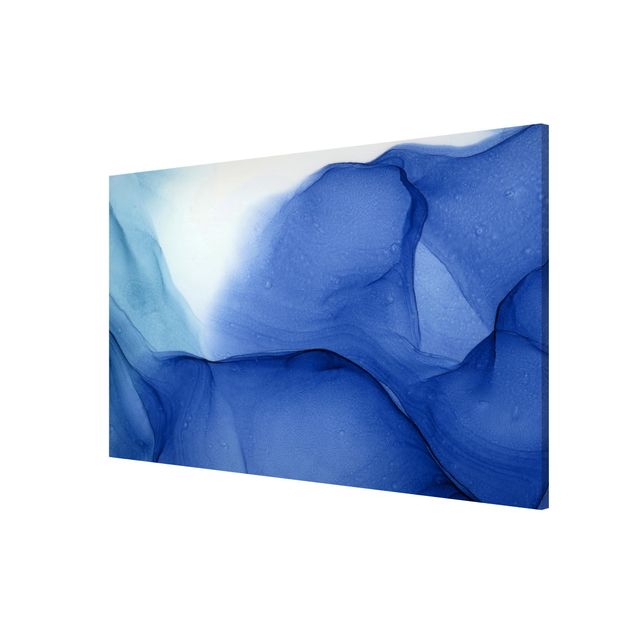 Wanddeko Esszimmer Meliertes Tintenblau