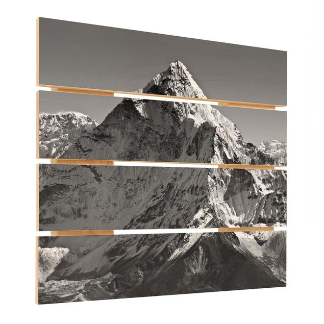Wanddeko schwarz-weiß Der Himalaya II
