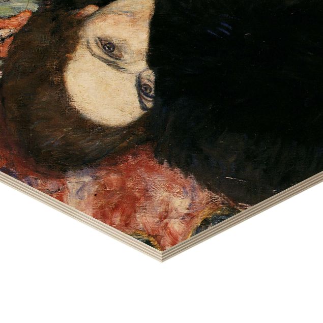 Wanddeko schwarz Gustav Klimt - Dame mit Muff