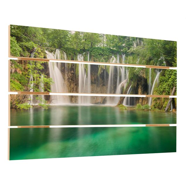 Wanddeko Büro Wasserfall Plitvicer Seen