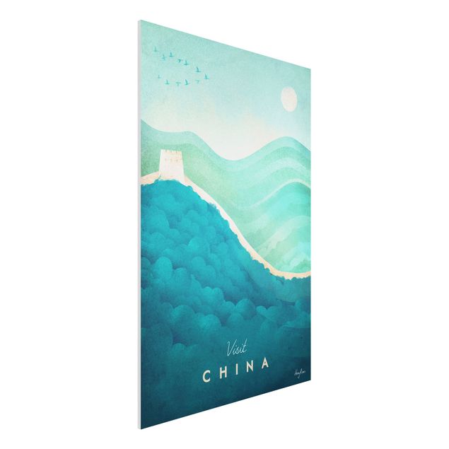 Wanddeko Architektur Reiseposter - China