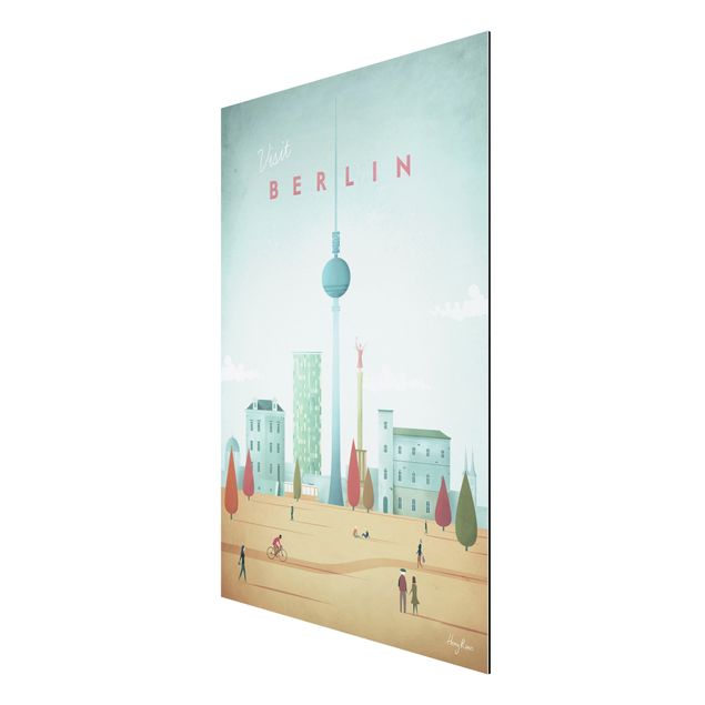 Wanddeko Schlafzimmer Reiseposter - Berlin