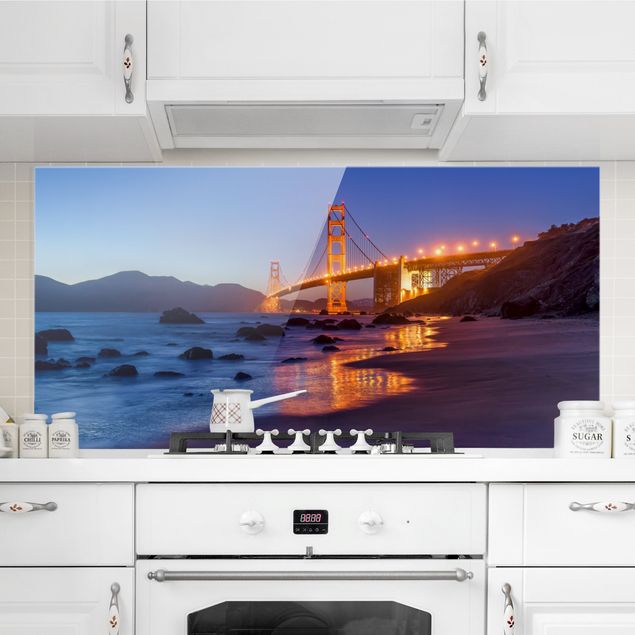 Küche Dekoration Golden Gate Bridge am Abend