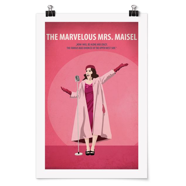 Wanddeko Büro Filmposter The marvelous Mrs Maisel