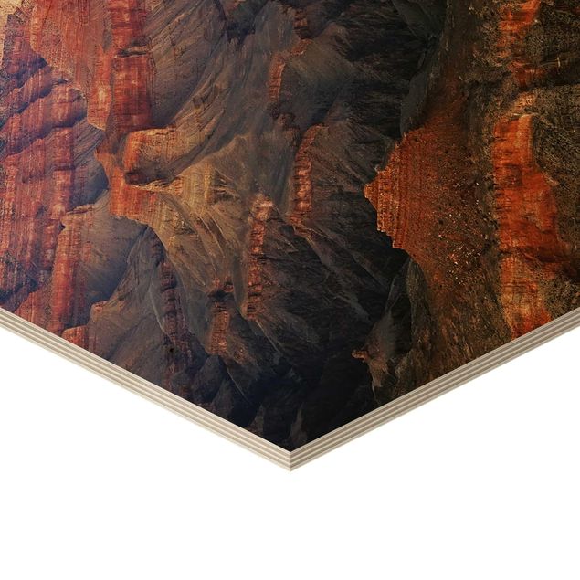 Wanddeko draußen Grand Canyon nach dem Sonnenuntergang