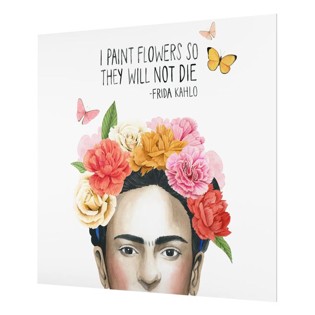 Glasrückwand Küche Blumen Fridas Gedanken - Blumen