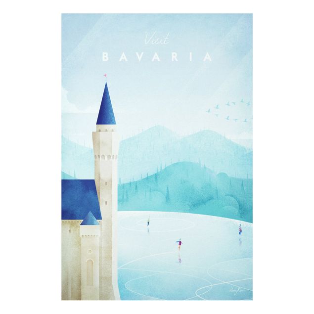 Wanddeko Architektur Reiseposter - Bavaria