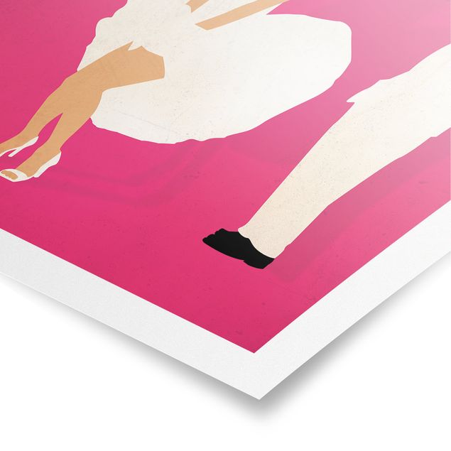 Wanddeko pink Filmposter The seven year itch