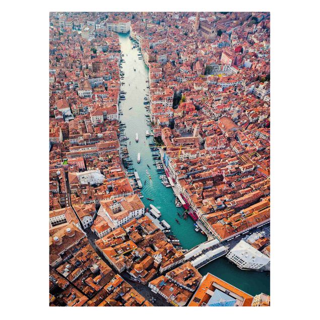 Wanddeko rot Canal Grande in Venedig