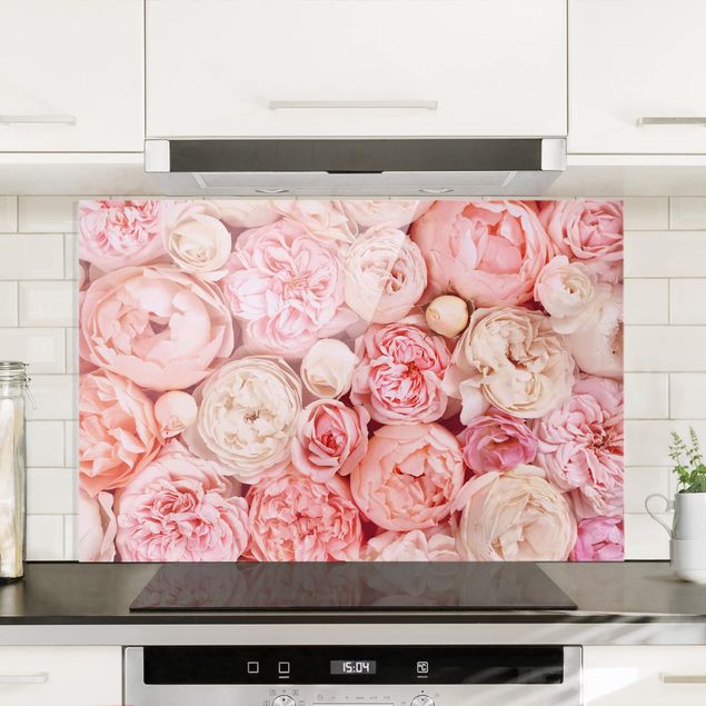 Küche Dekoration Rosen Rosé Koralle Shabby