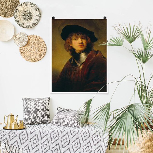 Wanddeko Schlafzimmer Rembrandt van Rijn - Selbstbildnis