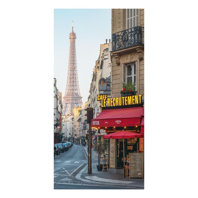 Wanddeko bunt Straße von Paris