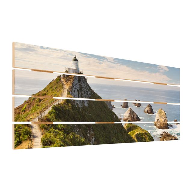 Wanddeko Büro Nugget Point Leuchtturm und Meer Neuseeland
