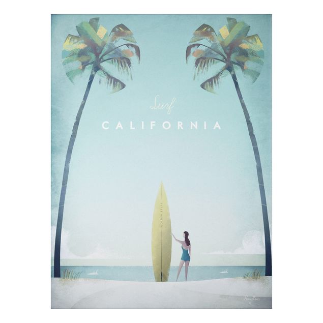 Wanddeko Flur Reiseposter - California