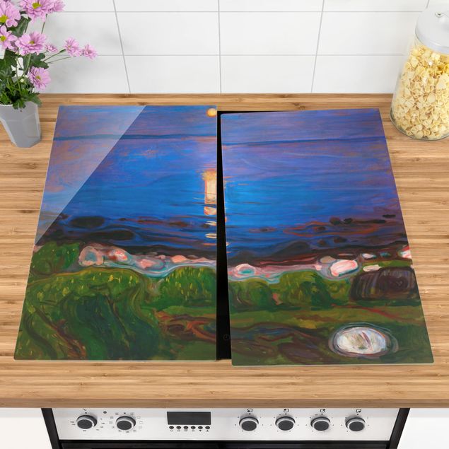 Küche Dekoration Edvard Munch - Sommernacht am Meeresstrand