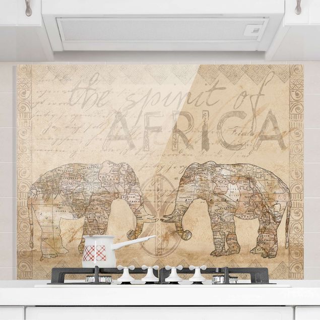 Küchen Deko Vintage Collage - Spirit of Africa