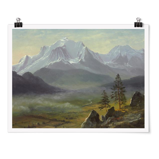 Romantik Bilder Albert Bierstadt - Mont Blanc