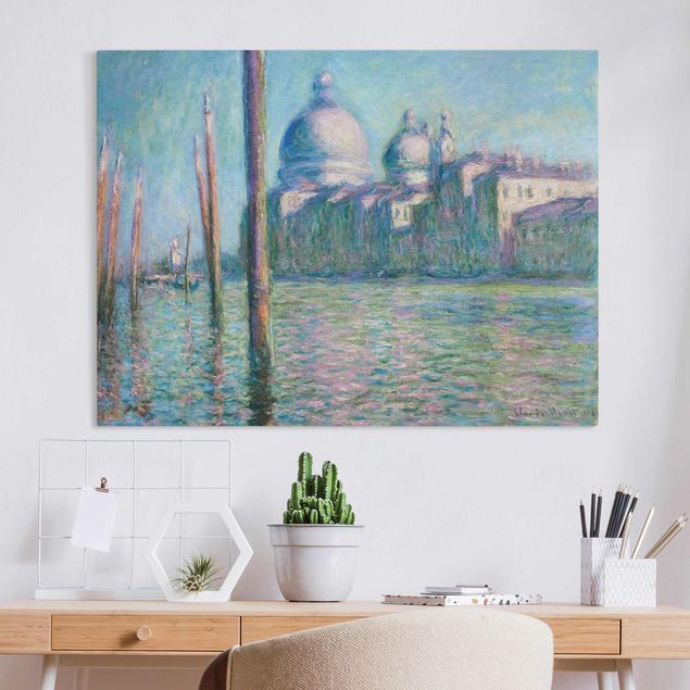 Wanddeko blau Claude Monet - Der große Kanal