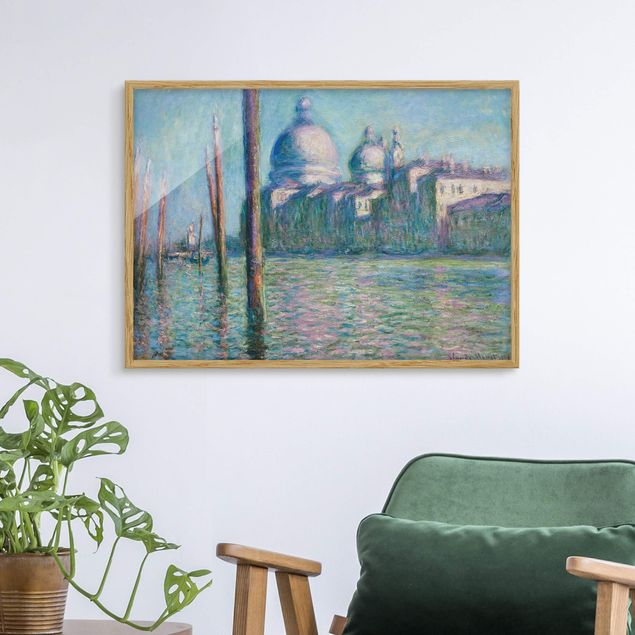 Wanddeko blau Claude Monet - Der große Kanal
