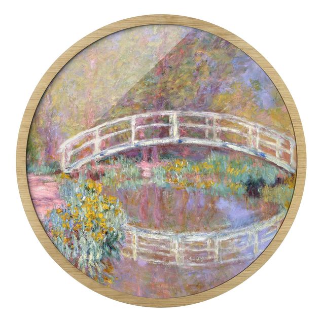 Wohndeko Blume Claude Monet - Brücke Monets Garten