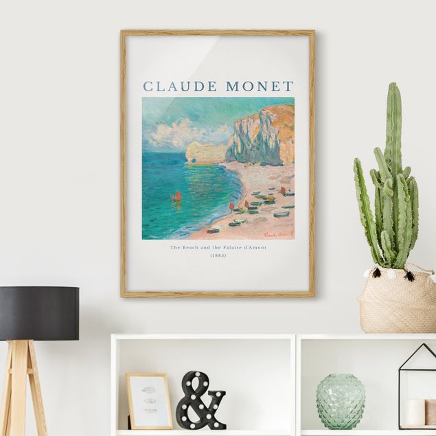 Strandbilder mit Rahmen Claude Monet - Der Strand