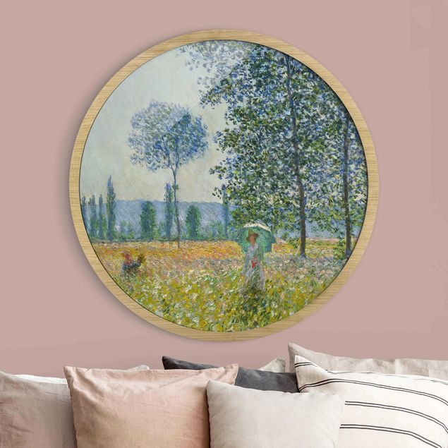 Wanddeko Wohnzimmer Claude Monet - Felder im Frühling