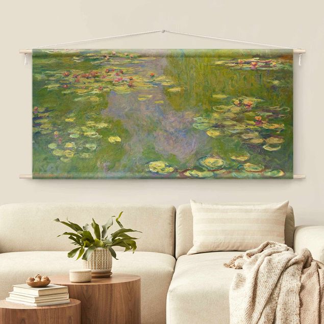 Wohndeko Botanik Claude Monet - Grüne Seerosen
