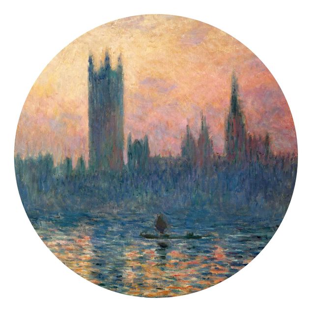 Wanddeko Schlafzimmer Claude Monet - London Sonnenuntergang