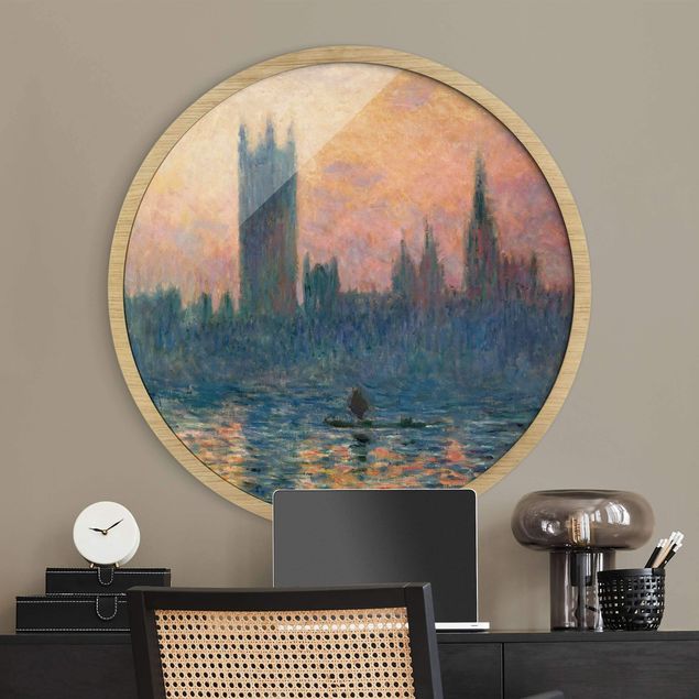 Impressionismus Bilder Claude Monet - London Sonnenuntergang