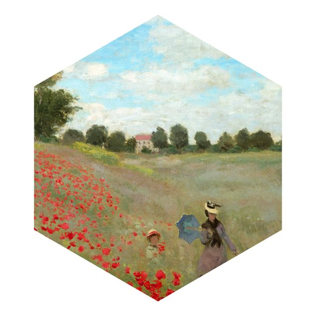 Wanddeko Flur Claude Monet - Mohnfeld bei Argenteuil