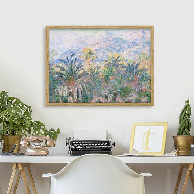 Wanddeko Wohnzimmer Claude Monet - Palmen bei Bordighera