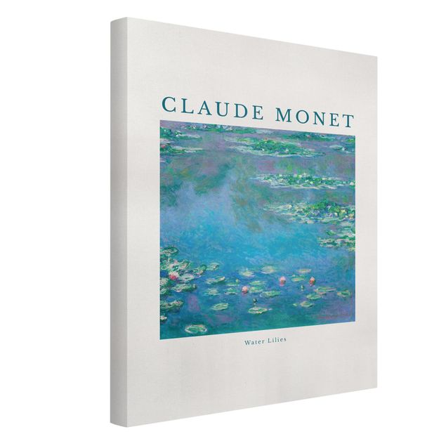 Wanddeko Schlafzimmer Claude Monet - Seerosen in Blau