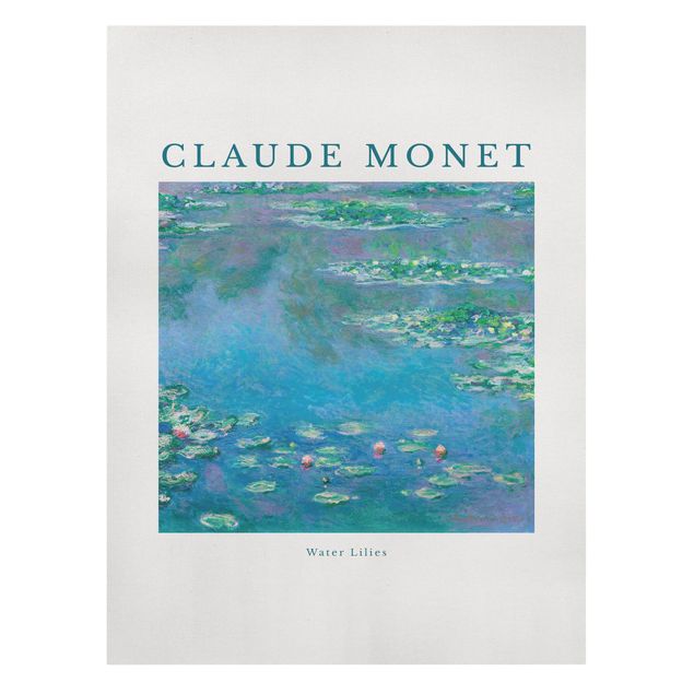 Deko Blume Claude Monet - Seerosen in Blau
