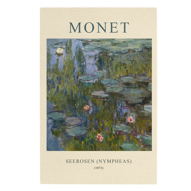 Wohndeko Blume Claude Monet - Seerosen (Nympheas) - Museumsedition
