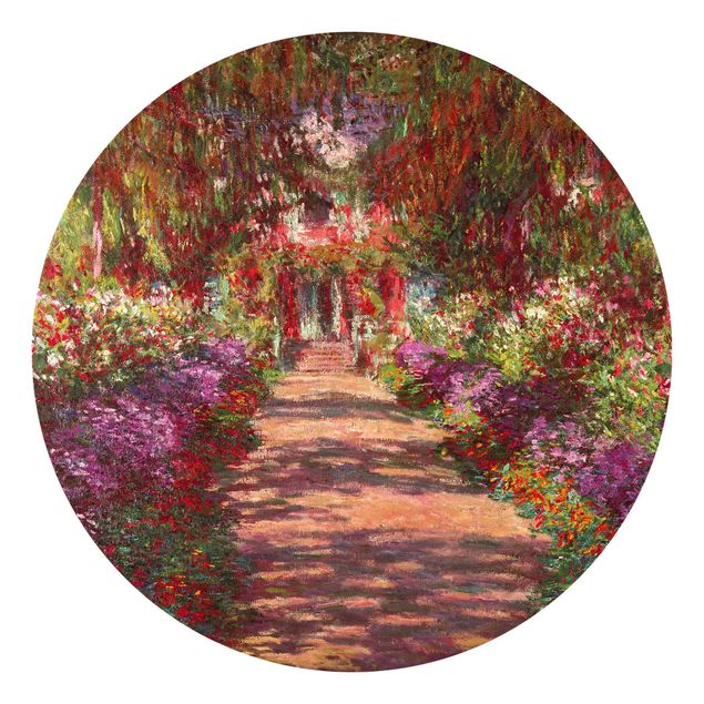 Wanddeko Schlafzimmer Claude Monet - Weg in Monets Garten in Giverny