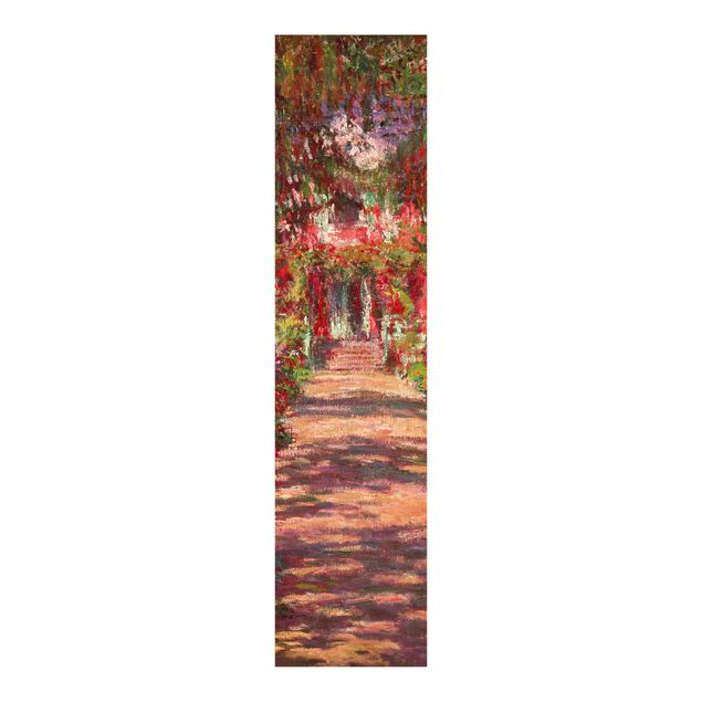 Wanddeko Wohnzimmer Claude Monet - Weg in Monets Garten in Giverny