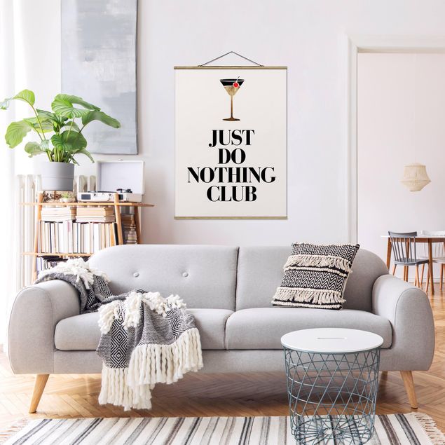 Wanddeko beige Cocktail - Just do nothing club