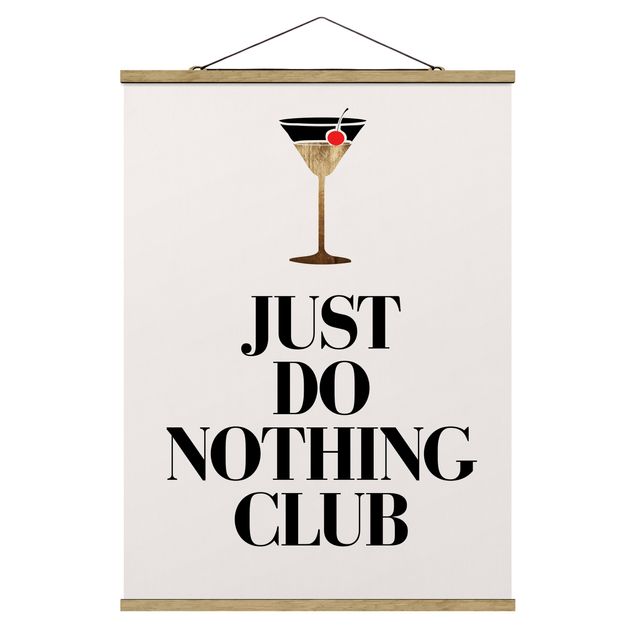 Wanddeko Büro Cocktail - Just do nothing club