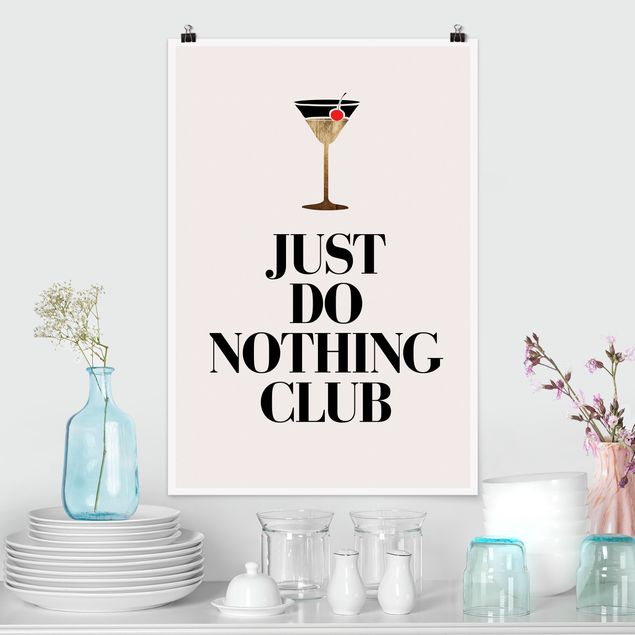 Wanddeko Küche Cocktail - Just do nothing club