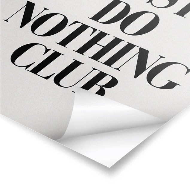 Deko Typo Cocktail - Just do nothing club