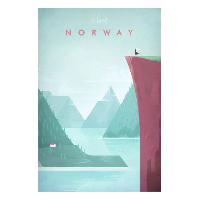 Wanddeko Esszimmer Reiseposter - Norwegen