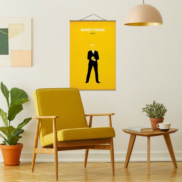 Wanddeko gelb Filmposter Barney Stinson