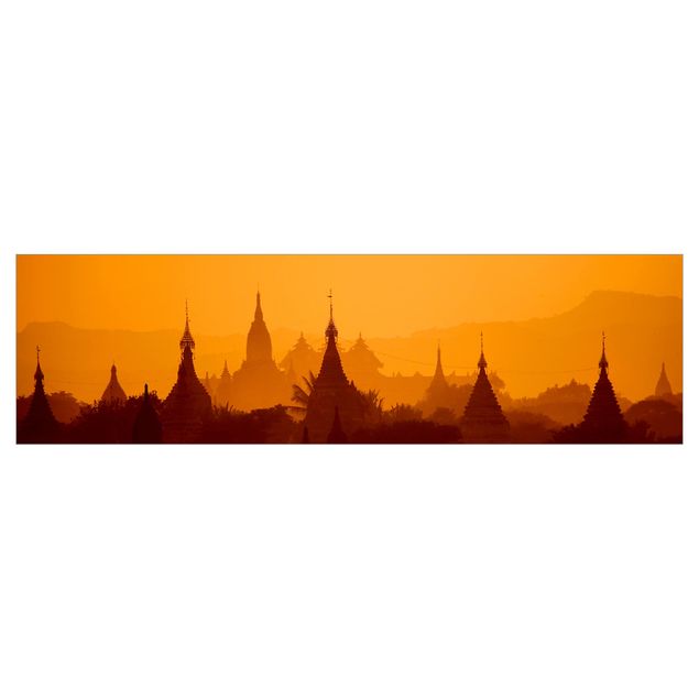 Küchenrückwand selbstklebend Tempelstadt in Myanmar